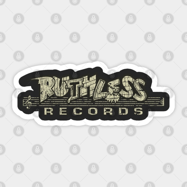 Ruthless Records 1987 - Record Label - Sticker | TeePublic